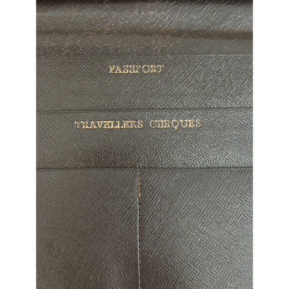 Vintage Dunhill London Brown Leather Passport-Ticket-Money Holder Organizer - Picture 11 of 14
